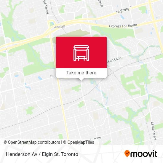 Henderson Av / Elgin St map