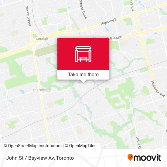 John St / Bayview Av map