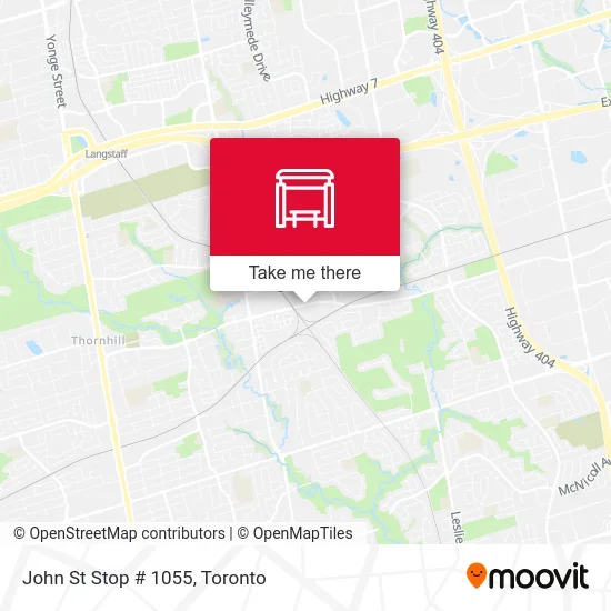 John St Stop # 1055 map