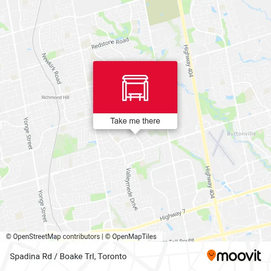 Spadina Rd / Boake Trl map