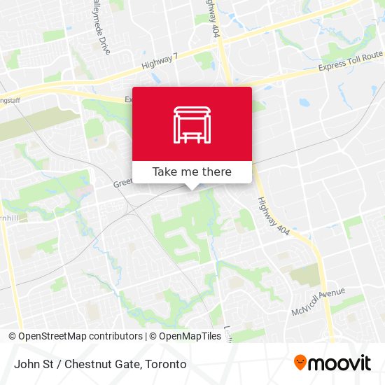 John St / Chestnut Gate map