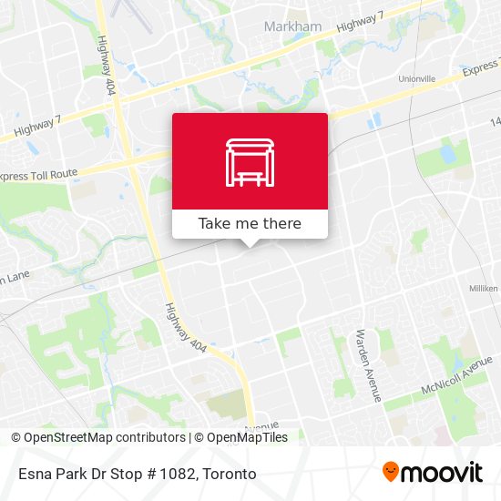 Esna Park Dr Stop # 1082 plan
