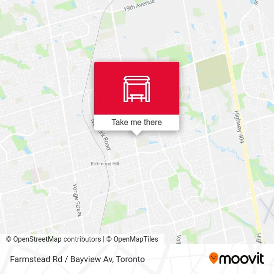 Farmstead Rd / Bayview Av map
