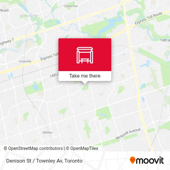 Denison St / Townley Av map