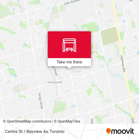 Centre St / Bayview Av map