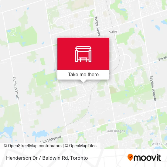 Henderson Dr / Baldwin Rd map
