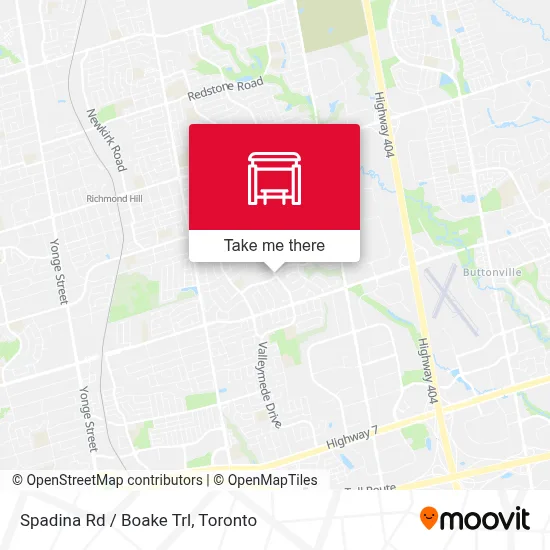 Spadina Rd / Boake Trl map