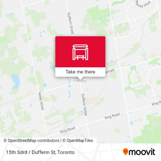 15th Sdrd / Dufferin St map
