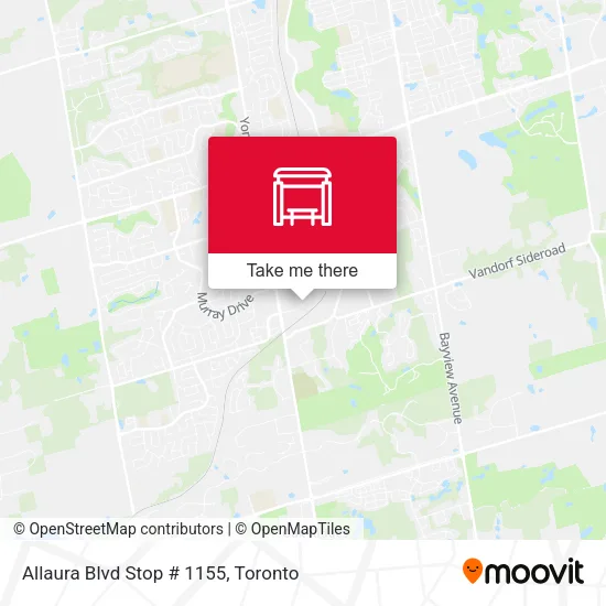 Allaura Blvd Stop # 1155 map