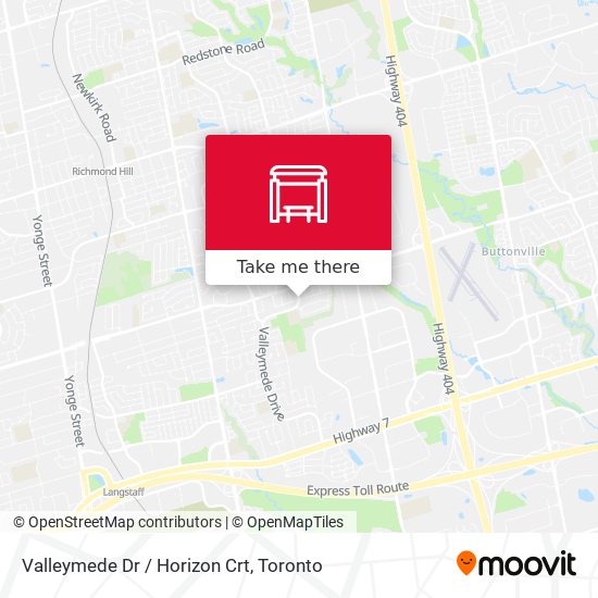 Valleymede Dr / Horizon Crt map