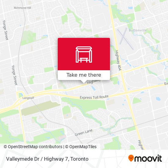 Valleymede Dr / Highway 7 plan