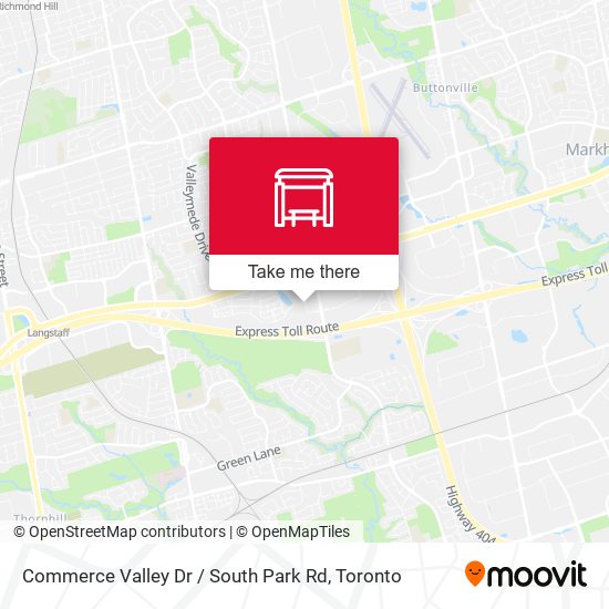 Commerce Valley Dr / South Park Rd map