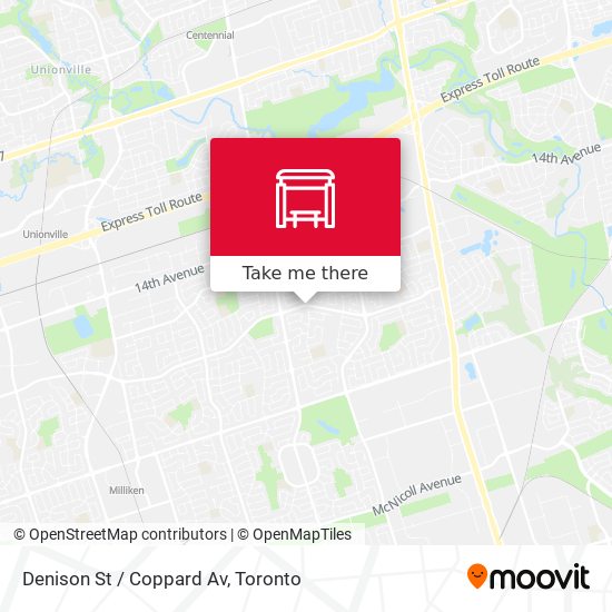 Denison St / Coppard Av map