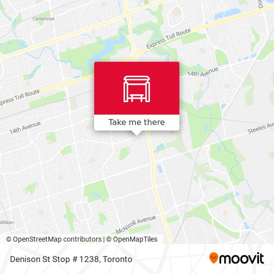 Denison St Stop # 1238 plan