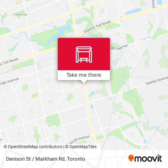 Denison St / Markham Rd map