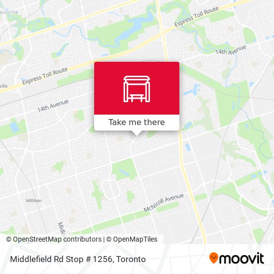 Middlefield Rd Stop # 1256 plan