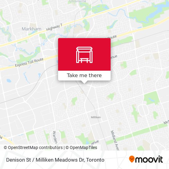Denison St / Milliken Meadows Dr map