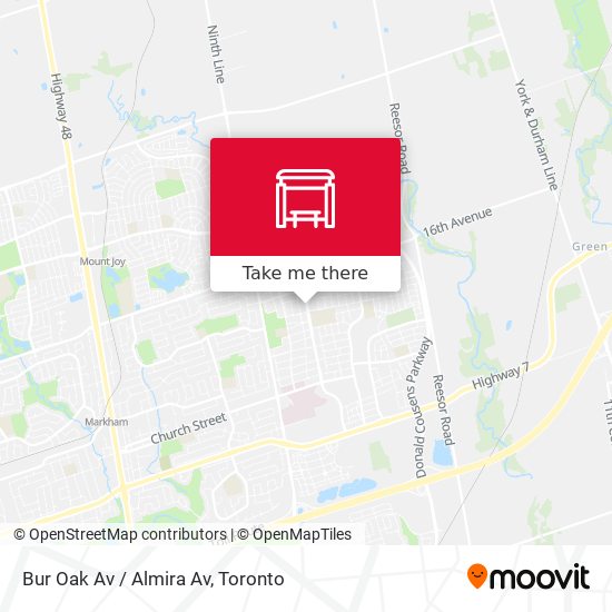 Bur Oak Av / Almira Av plan