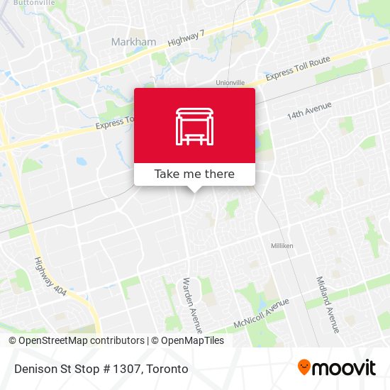Denison St Stop # 1307 plan