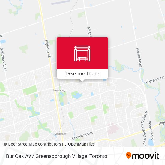 Bur Oak Av / Greensborough Village plan