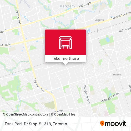 Esna Park Dr Stop # 1319 map
