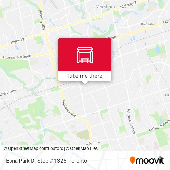 Esna Park Dr Stop # 1325 map