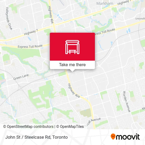 John St / Steelcase Rd map