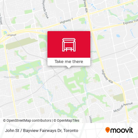 John St / Bayview Fairways Dr map