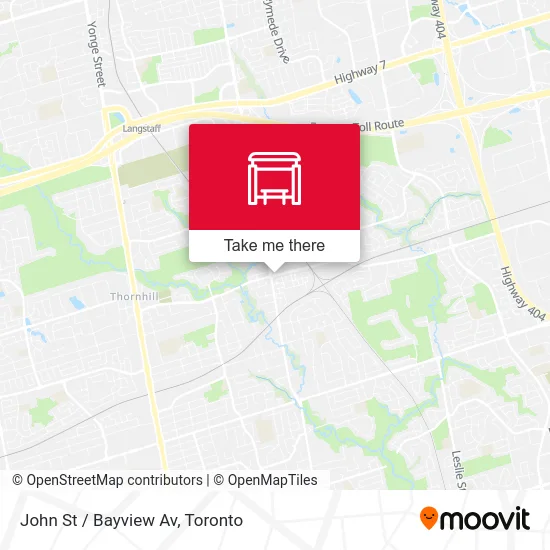 John St / Bayview Av map