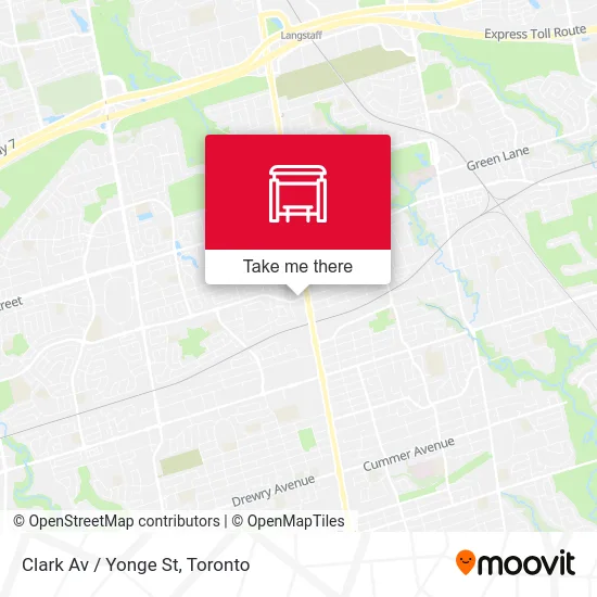 Clark Av / Yonge St map