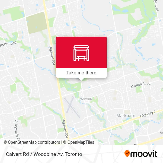 Calvert Rd / Woodbine Av map