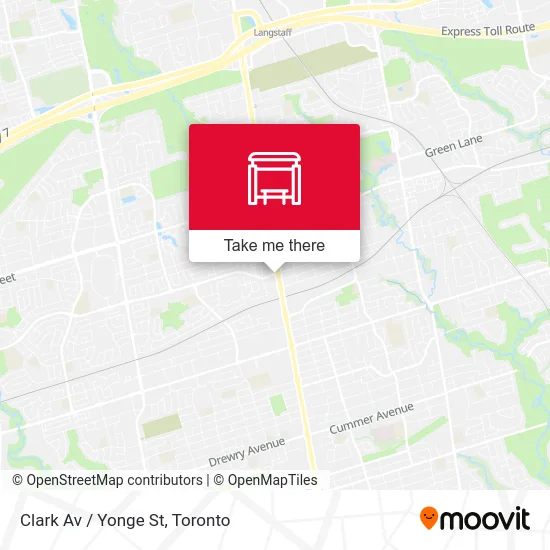 Clark Av / Yonge St map