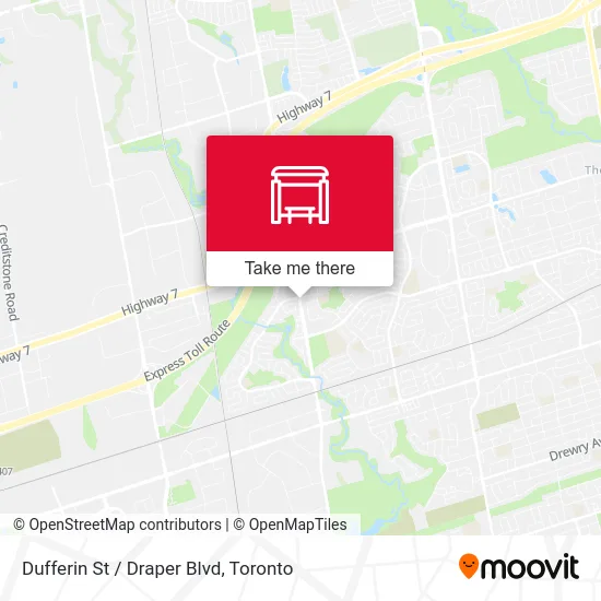 Dufferin St / Draper Blvd map