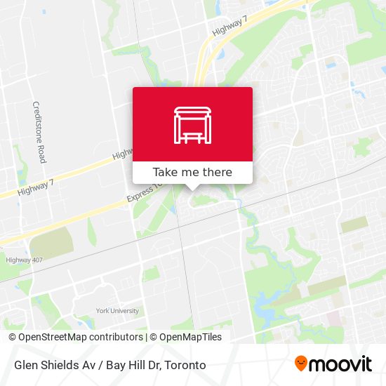 Glen Shields Av / Bay Hill Dr map