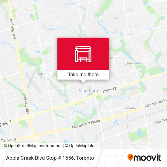 Apple Creek Blvd Stop # 1556 map