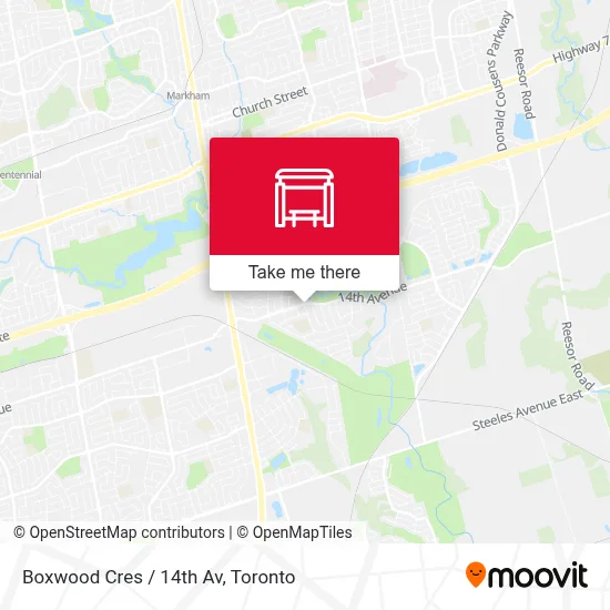 Boxwood Cres / 14th Av map