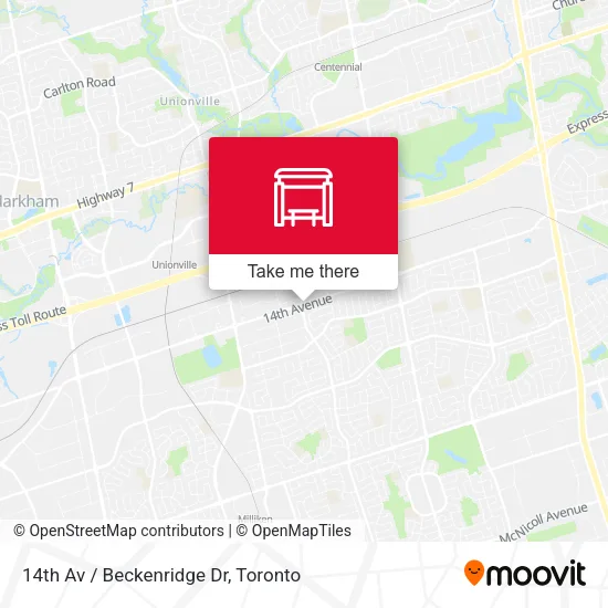 14th Av / Beckenridge Dr map