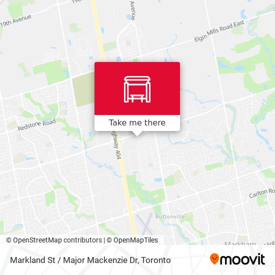 Markland St / Major Mackenzie Dr map