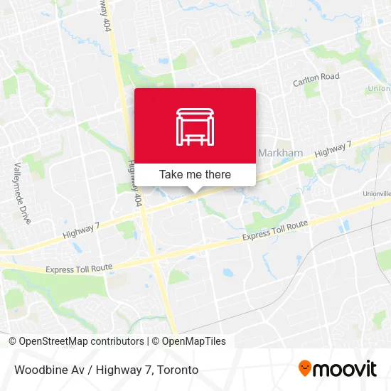 Woodbine Av / Highway 7 map