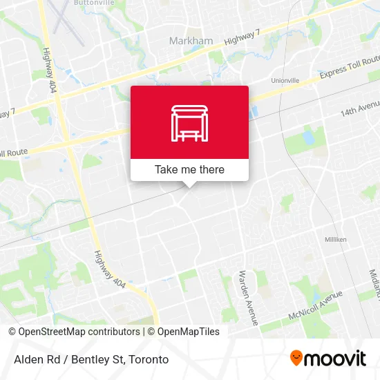 Alden Rd / Bentley St map
