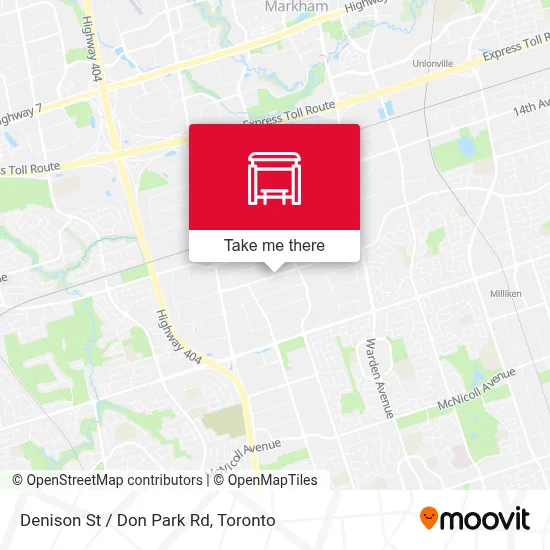 Denison St / Don Park Rd map