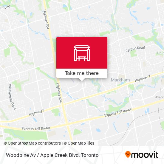 Woodbine Av / Apple Creek Blvd map