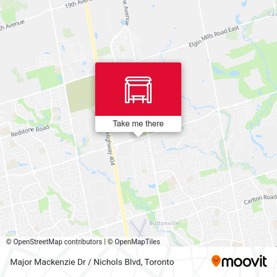 Major Mackenzie Dr / Nichols Blvd map