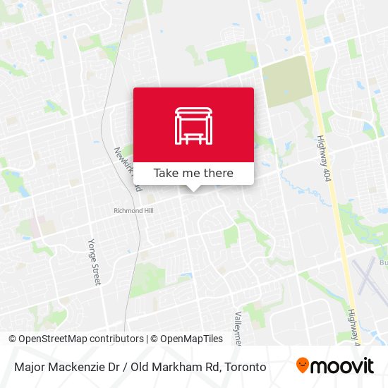 Major Mackenzie Dr / Old Markham Rd map
