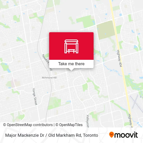 Major Mackenzie Dr / Old Markham Rd map