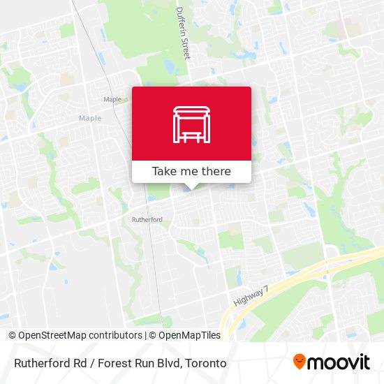 Rutherford Rd / Forest Run Blvd map