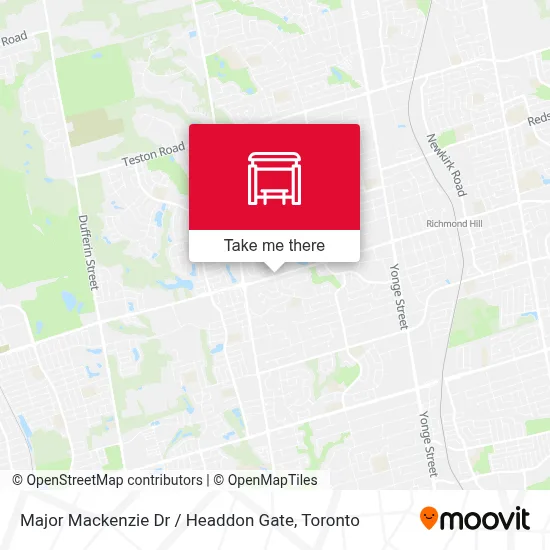 Major Mackenzie Dr / Headdon Gate map
