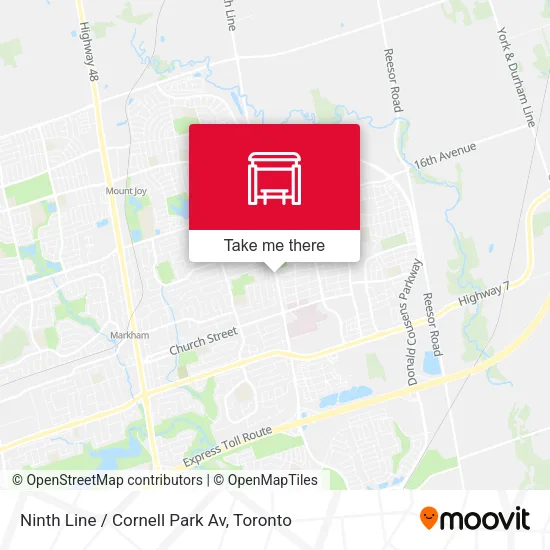 Ninth Line / Cornell Park Av map