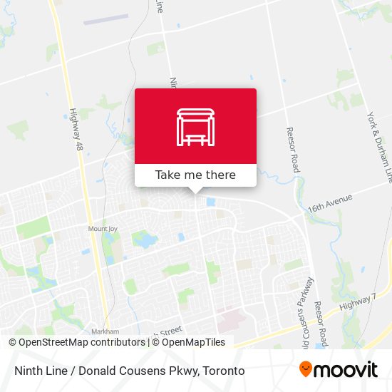 Ninth Line / Donald Cousens Pkwy map