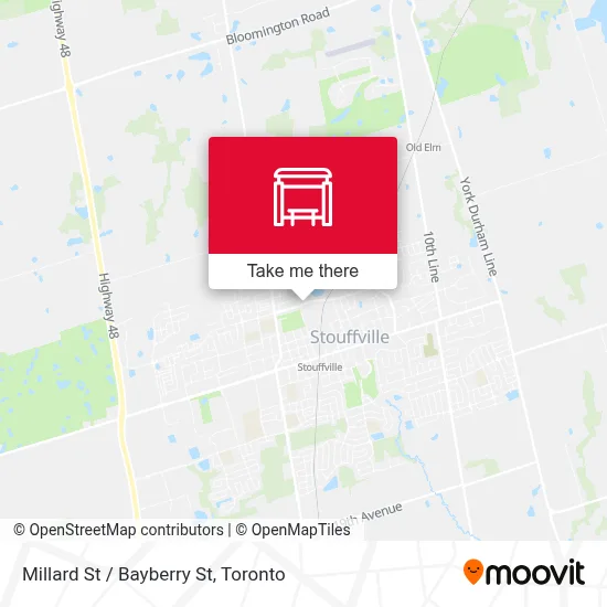 Millard St / Bayberry St map
